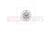 Triumph 2020 STREET SCRAMBLER Clutch Badge, Ribbed, Dark