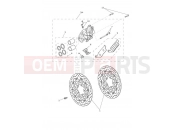 TRIUMPH Tiger 800 > 674841 TIGER 800XC Front Brake Caliper & Disc
