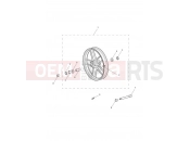 Front Wheel - Triumph Tiger 800 674842 > TIGER XRX 2017