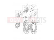Triumph 2011 SPEEDMASTER EFI Front Brake Caliper & Disc