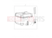 Triumph 2021 TIGER 900 GT Top Box, Aluminium, Silver
