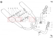 DUCATI 2003 Supersport 800 SS EXHAUST SYSTEM » EXHAUST SYSTEM