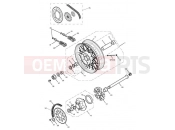 Triumph 2011 SCRAMBLER EFI Rear Wheel & Final Drive