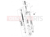 Triumph 2011 SCRAMBLER EFI Front Forks & Lower Yoke