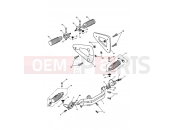 TRIUMPH AMERICA CARBS Footrests & Mountings