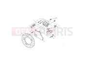Triumph 2004 AMERICA CARBS Rear Brake Caliper & Disc