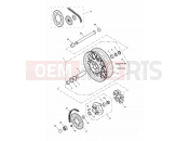 Rear Wheel & Final Drive 281465 - Triumph AMERICA CARBS 2005