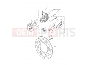 Front Brake Caliper & Disc - Triumph AMERICA CARBS 2005