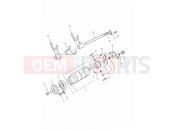 Triumph 2000 TIGER 885i 71699 > 124105 Gear Selectors drum