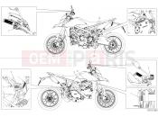 DUCATI 2022 Hypermotard 950 SP POSITIONING PLATES [XST:JAP]