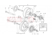 DUCATI 2001 Monster 600 FRONT AND REAR WHEELS