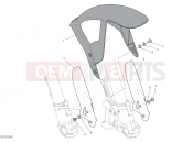DUCATI 2022 Scrambler Icon Dark FRONT MUDGUARD [MOD:SCR800DK]