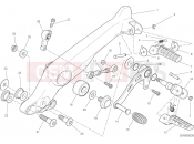 DUCATI 2022 Scrambler Nightshift FOOTRESTS, LEFT [MOD:SCR800NS]