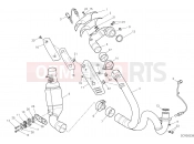 DUCATI 2022 Scrambler 1100 Tribute Pro EXHAUSRT PIPE ASSY