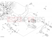 DUCATI 2023 DesertX FOOTRESTS, LEFT