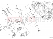 DUCATI 2023 DesertX FOOTRESTS, RIGHT