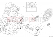 DUCATI 2023 Hypermotard 950 SP FRONT SPROCKET - CHAIN