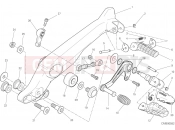 DUCATI 2023 Scrambler 1100 Tribute Pro FOOTRESTS, LEFT