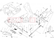 DUCATI 2023 XDiavel Dark FOOTRESTS, LEFT