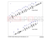 INDIAN 2021 SPRINGFIELD 111 (R01) (N21THAAA) DRIVE TRAIN » DRIVE TRAIN, INPUT/OUTPUT SHAFT ASM. - ALL OPTIONS (200958C)