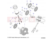 INDIAN 2021 SPRINGFIELD 111 (R01) (N21THAAA) ENGINE » ENGINE, PISTON and CRANKSHAFT - ALL OPTIONS (200968C)
