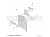 DRIVE TRAIN | DRIVE TRAIN, MUD GUARDS - D21BBPD4B4 (C0702945-1) - Polaris PRO XD 2000D (R02) (D21BBPD4B4) 2021