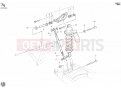 DUCATI 2002 Monster S4 Fogarty REAR SHOCK ABSORBER » SWING ARM