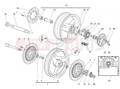 DUCATI Monster 900 FRONT AND REAR WHEELS