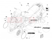 gilera 2015 Fuoco 500 LT Plates - Emblems