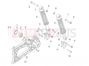 gilera 2015 Fuoco 500 LT Rear suspension - Shock absorber/s