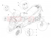 gilera 2016 Fuoco 500 LT Remote control switches - Battery - Horn
