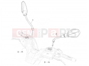 Driving mirror/s - Piaggio MP3 530 HPE RST Exclusive 2023