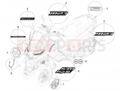 Plates - Emblems - Piaggio MP3 530 HPE RST Exclusive 2023