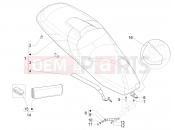 Saddle/seats - Piaggio MP3 530 HPE RST Exclusive 2023