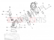 Throttle body - Injector - Induction joint - Piaggio MP3 530 HPE RST Exclusive 2023