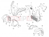 Wheel huosing - Mudguard - Piaggio MP3 530 HPE RST Exclusive 2023
