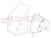 Windshield - Glass - Piaggio MP3 530 HPE RST Exclusive 2023