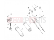 THROTTLE CONTROL - Harley-Davidson FLHTC SIDECAR - SIDECAR FOR FLHTC 1991