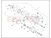 FRONT BRAKE CALIPER - Harley-Davidson FLHTC SIDECAR - SIDECAR FOR FLHTC 1991
