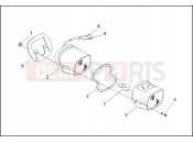 SIDECAR TAIL LAMP - TLE & RLE - Harley-Davidson FLHTC SIDECAR - SIDECAR FOR FLHTC 1991