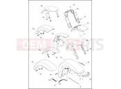 FENDERS, FRONT - Harley-Davidson SOFTAIL STREET BOB 114 - FXBBS 2021