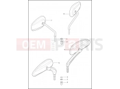 Harley-Davidson 2021 CVO/CUSTOM CVO ROAD GLIDE  - FLTRXSE MIRRORS