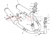 DUCATI 2001 Supersport 750 SS EXHAUST SYSTEM » EXHAUST SYSTEM