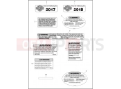 LABELS - Harley-Davidson TOURING ELECTRA GLIDE ULTRA CLASSIC - FLHTCU 2018