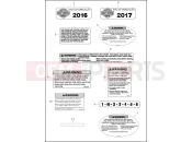 Harley-Davidson 2017 TOURING ELECTRA GLIDE ULTRA CLASSIC  - FLHTCU LABELS