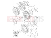 Harley-Davidson 2016 DYNA DYNA FAT BOB  - FXDF WHEELS, FRONT, CAST AND SLOTTED