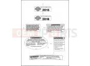 Harley-Davidson 2016 POLICE ELECTRA GLIDE STANDARD POLICE  - FLHTP LABELS