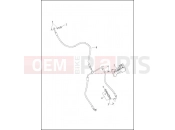 Harley-Davidson 2016 TOURING ROAD GLIDE ULTRA  - FLTRU BRAKE LINE, FRONT - NON-ABS