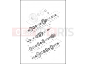 Harley-Davidson 2013 DYNA DYNA STREET BOB (H-D1)  - FXDBA 103 TRANSMISSION GEARS