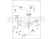Harley-Davidson 2013 DYNA DYNA STREET BOB (H-D1)  - FXDBA 103 WIRING HARNESS, MAIN, ABS (4 OF 6)